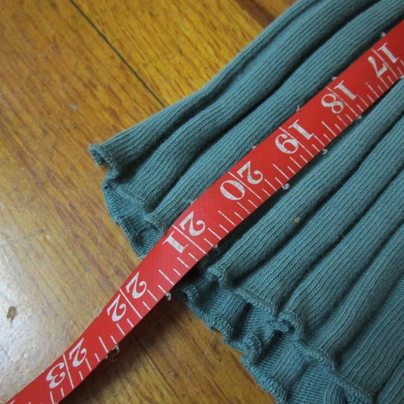 NWT ZARA WOMAN LETTUCE EDGE T SHIRT ribbed high neck SIZE M - Picture 4 of 11